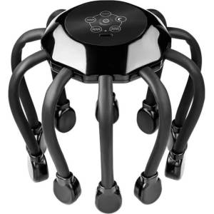 Medivon Електрически масажор за глава Medivon Octopus, 5 режима, 14 масажни точки, Безжична употреба, USB-C, Черен (Medivon Octopus)