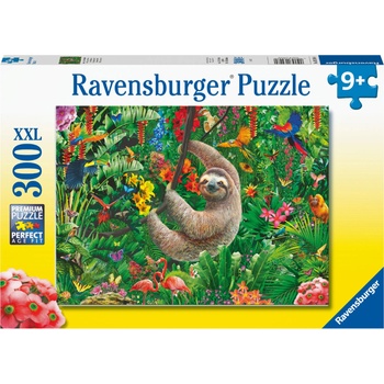 Ravensburger Пъзел Ravensburger от 300 XXL части - Очарователен ленивец (13298)
