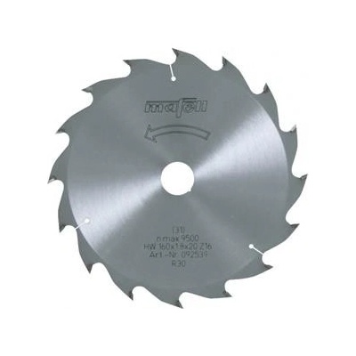 Mafell Pilový kotouč-HM, 160 x 1,8/2,8 x 20 mm, Z 16, WZ (092441)