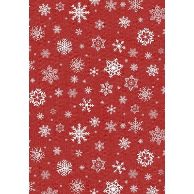 Nese plastik 1096 PVC ubrus Fantastik Vánoce 140x160 cm červená