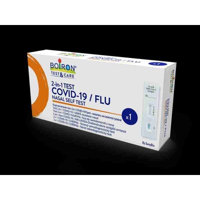Boiron Test&Care 2-in-1 COVID-19/FLU nosový samodiagnostický test 1 ks