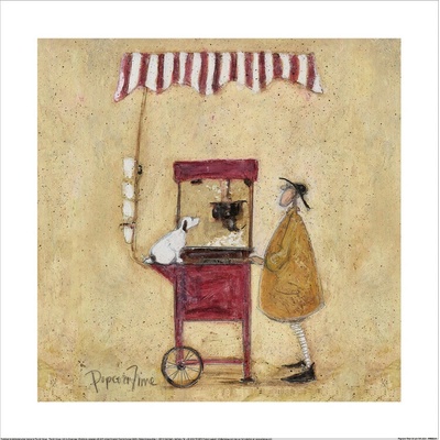 Umelecká tlač Sam Toft - Popcorn Time, 40 × 40 cm