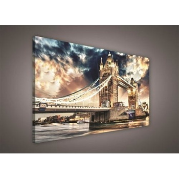 Obraz na plátne, rozmer 100 x 75 cm, Tower Bridge, IMPOL TRADE PP283O1