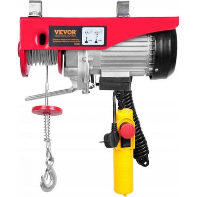 VEVOR Elektrický navijak 1150W 10M/Min Nosnosť 600KG S Káblovým Diaľkovým Ovládaním