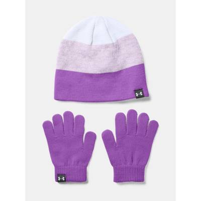 Under Armour Čepice G Beanie Glove Combo-PPL Holky bílá