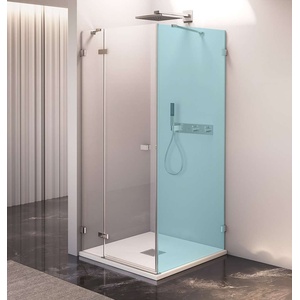 POLYSAN Edge - Fortis душ врата 120x200 см, лява, Antidrop, прозрачно стъкло/хром FL1212L (FL1212L)