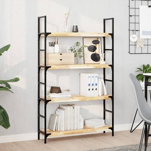 vidaXL Плаващи рафтове, 2 бр. , 80x20x4 см, необработена масивна дървесина, акация (3279424)
