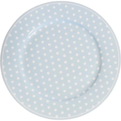 Isabelle Rose Porcelánový tanier s bodkami 19 cm modrý