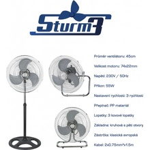 Cirkulační STURM3v1, průměr 45cm