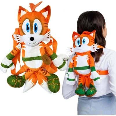 Plyšový batôžtek SONIC PRIME Tails pre deti