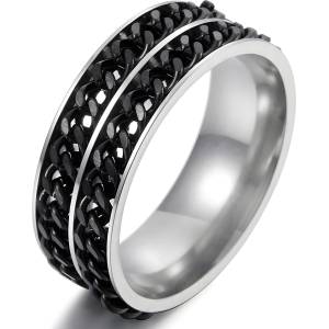 HARAHU Пръстен WA-17053 - Черен / 62mm KP17053