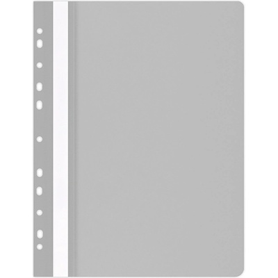 Office Products Папка Office Products с прозрачно лице европерф, сива (06083-А-СИВ)