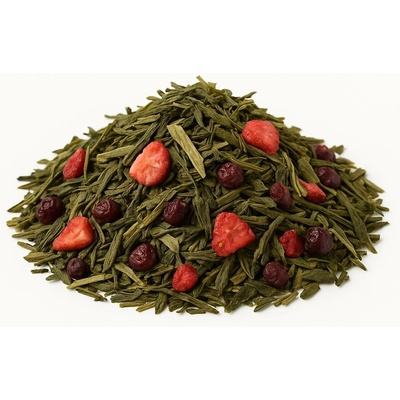 QuickTea Jahoda & brusinka zelený čaj 50 g