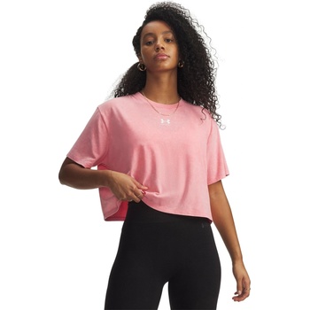 Under Armour Тениска Under Armour UA Rival Boxy Tee W Ld63 - Pink/White