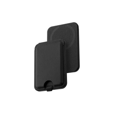 Leather Magsafe Foldable Cardholder and Stand Black (DV550004)