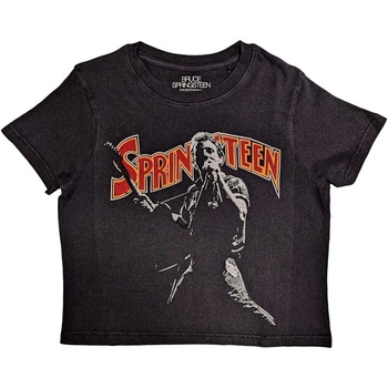 Bruce Springsteen Stage Pose Black XL Дамски Риза (SPRINGCT05LB04)