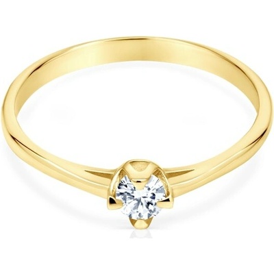 Savicki Zásnubný prsteň žlté zlato diamant SAVMAYP1000102035