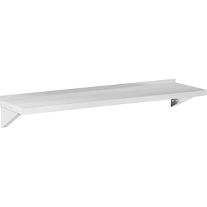 Royal Catering Рафт за стена - неръждаема стомана - 150 х 40 см - до 30 кг - Royal Catering RCWR-150.1 (RCWR-150.1)