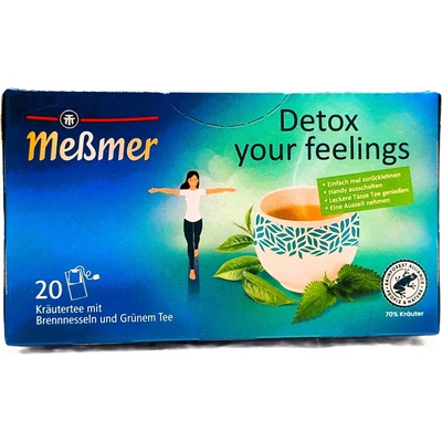 MEßMER DETOX your feelings pročišťující bylinný čaj 20 x 2 g