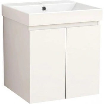 Inter Ceramic Конзолен PVC шкаф ALDENE-50 5155-50W+УМИВ. 5953W-51CM, Inter Ceramic, 56x51x46см (5155-50W+УМИВ. 5953W-51CM)