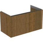 Ideal Standard Atelier Conca стенен долен шкаф, 2 чекмеджета, цвят тъмен орех, 100 см (T4575Y5)