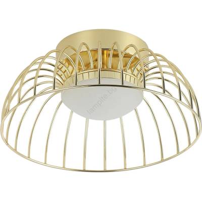 LAMKUR Led плафон betsy led/12w/230v Ø 25 см златист (la56111)