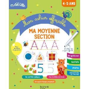 Toute ma maternelle - Mon cahier effaçable - Ma moyenne section (4-5 ans) | Caroline Marcel (ISBN: 9782017269441)