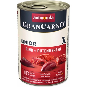 Animonda Gran Carno Junior hovädzie & morčacie srdcia 400 g