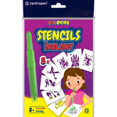 Centropen Pohádkové šablony pro foukací fixy Airpens 9996 B+