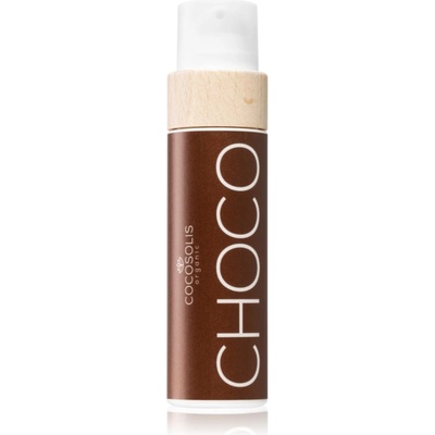 COCOSOLIS CHOCO масло за грижа и придобиване на тен без защитен фактор с аромат Chocolate 110ml