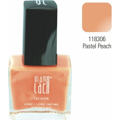 GlamLac Lak na nehty 118306 Pastel Peach 15 ml