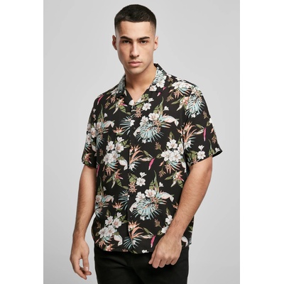 Urban Classics Мъжка риза с флорален принт Urban Classics Viscose AOP Resort Shirt UB-TB4150-02945 - Шарен, размер S