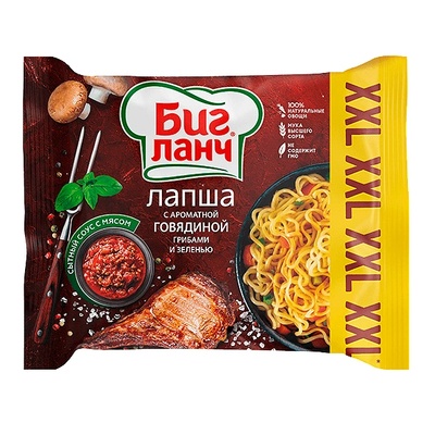 БИГ ЛАНЧ ИНСТАНТНИ НУДЪЛИ БИГ ЛАНЧ xxl ГОВЕЖДО И ГЪБИ 100ГР