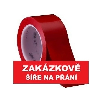 3M 471 Označovacia PVC lepiaca páska oderuvzdorná 9 mm x 33 m červená