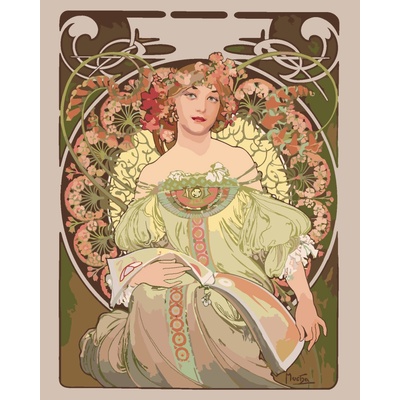 ZUTY Malování podle čísel SEN ALFONS MUCHA Rozměr 40 x 50 cm Rámování vypnuté plátno na rám