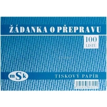 MSK 325 Žádanka o přepravu A6