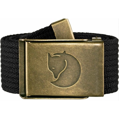 Fjällräven opasek Canvas Brass belt Black