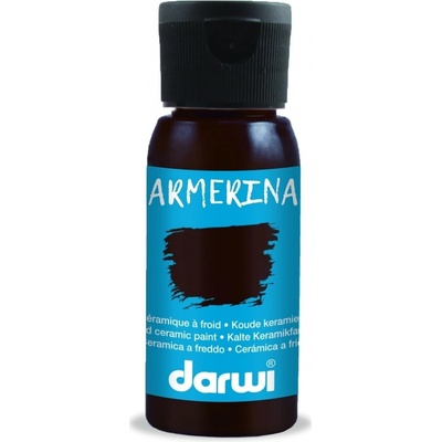 Darwi Cold Farba na porcelán Dark Brown 50 ml