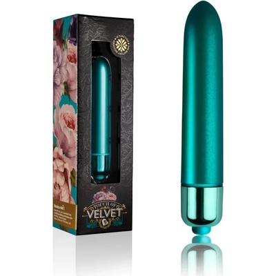 Мини вибратор, кадифено докосване, 9, 6см. - Peacock Petals (ROCKS00316)