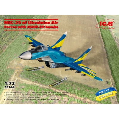 ICM MiG 29 9 13 w/ JDAM ER Bombs Ukrainian Air Force 1 72