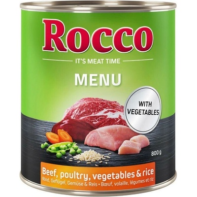Rocco Menu hovězí drůbeží zelenina a rýže 800 g