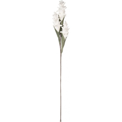Bílá umělá květina s listy Rosaire - 106 cm - Clayre & Eef