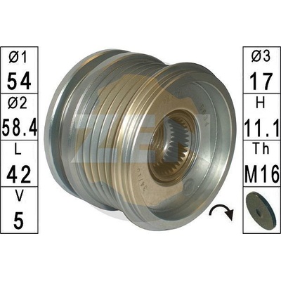 Voľnobeżka alternátora ERA ZN5634
