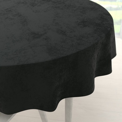 Biante Veľký zamatový okrúhly obrus Velvet Premium SVP-014 Čiernozelený Ø 240cm