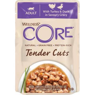 Wellness Core Cat Tender krůta a kachna v omáčce 85 g