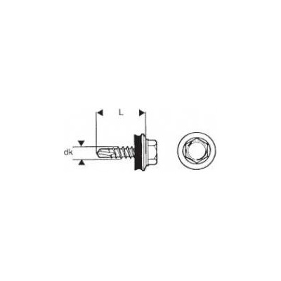Uncanny Brand Self-tapping screw 4.8*20mm zinc-plated