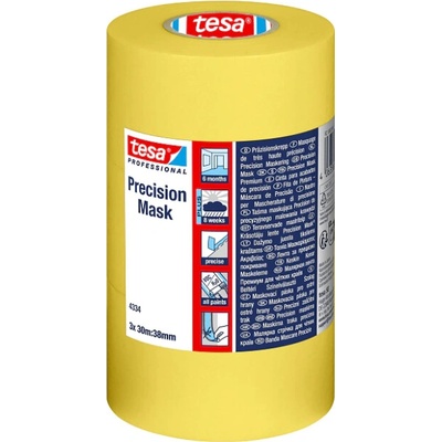 Tesa 4334 Precision Mask Maskovacia páska 3 x 30 m 38 mm žltá
