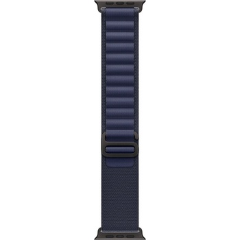 Apple Каишка от Apple за Apple Watch 49mm Loop: Navy Alpine Loop - Medium - Black Titanium Finish (MYPX3ZM/A)