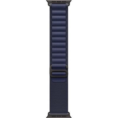 Apple Каишка от Apple за Apple Watch 49mm Loop: Navy Alpine Loop - Medium - Black Titanium Finish (MYPX3ZM/A)