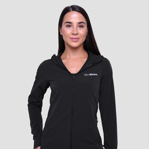 GymBeam Дамско яке за бягане Pulse Running Jacket Black S